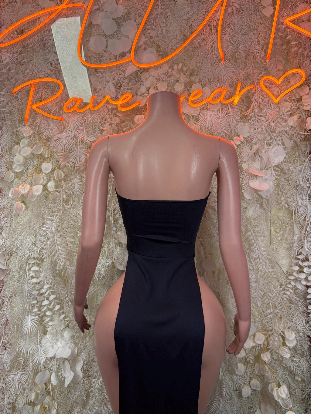 Black Gown - Exotic Dancewear Elegant, Date Night Dress, Formal Evening Gown