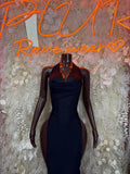 Black Gown - Exotic Dancewear Elegant, Date Night Dress, Formal Evening Gown