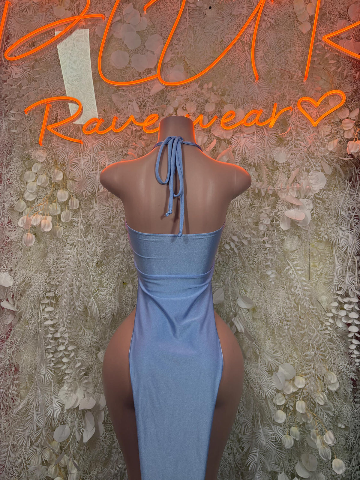 Baby Blue Gown - Exotic Dancewear Elegant, Date Night Dress, Formal Evening Gown - image 2