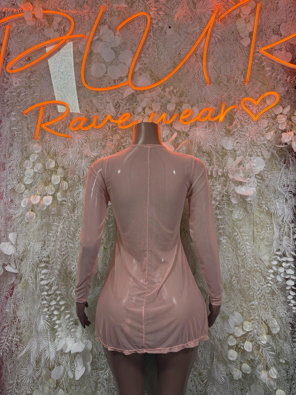 Women’s Nude Mesh Gown - Exotic Dancewear Elegant, Date Night Dress, Formal Evening Gown