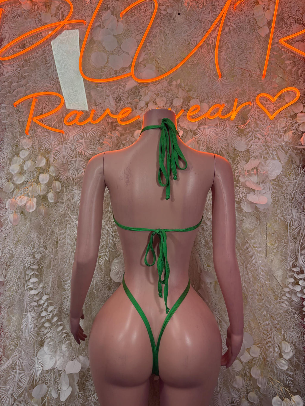 St Patrick’s Day Green Bottlegirl Bodysuit, Festival Rave Outfit - image 2