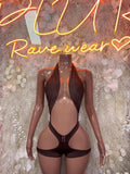 Festival Outfit Brown Bodysuit One-Piece Bottlegirl Outfit Women’s Costume