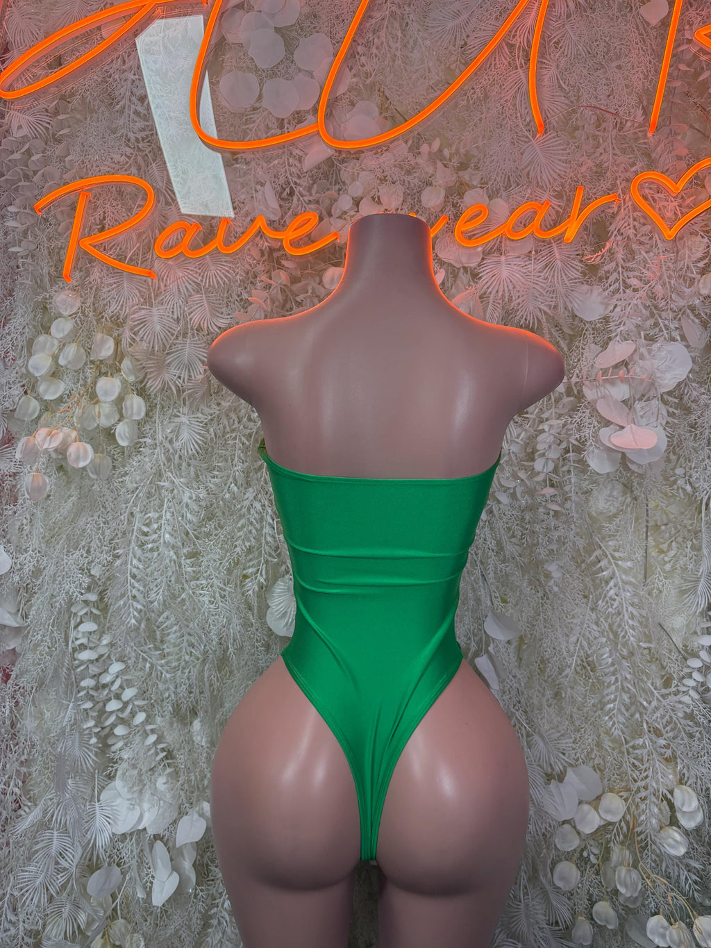 Bottlegirl Bodysuit Green One-Piece Ravewear Bottlegirl Outfit Clubwear Dancewear - image 2