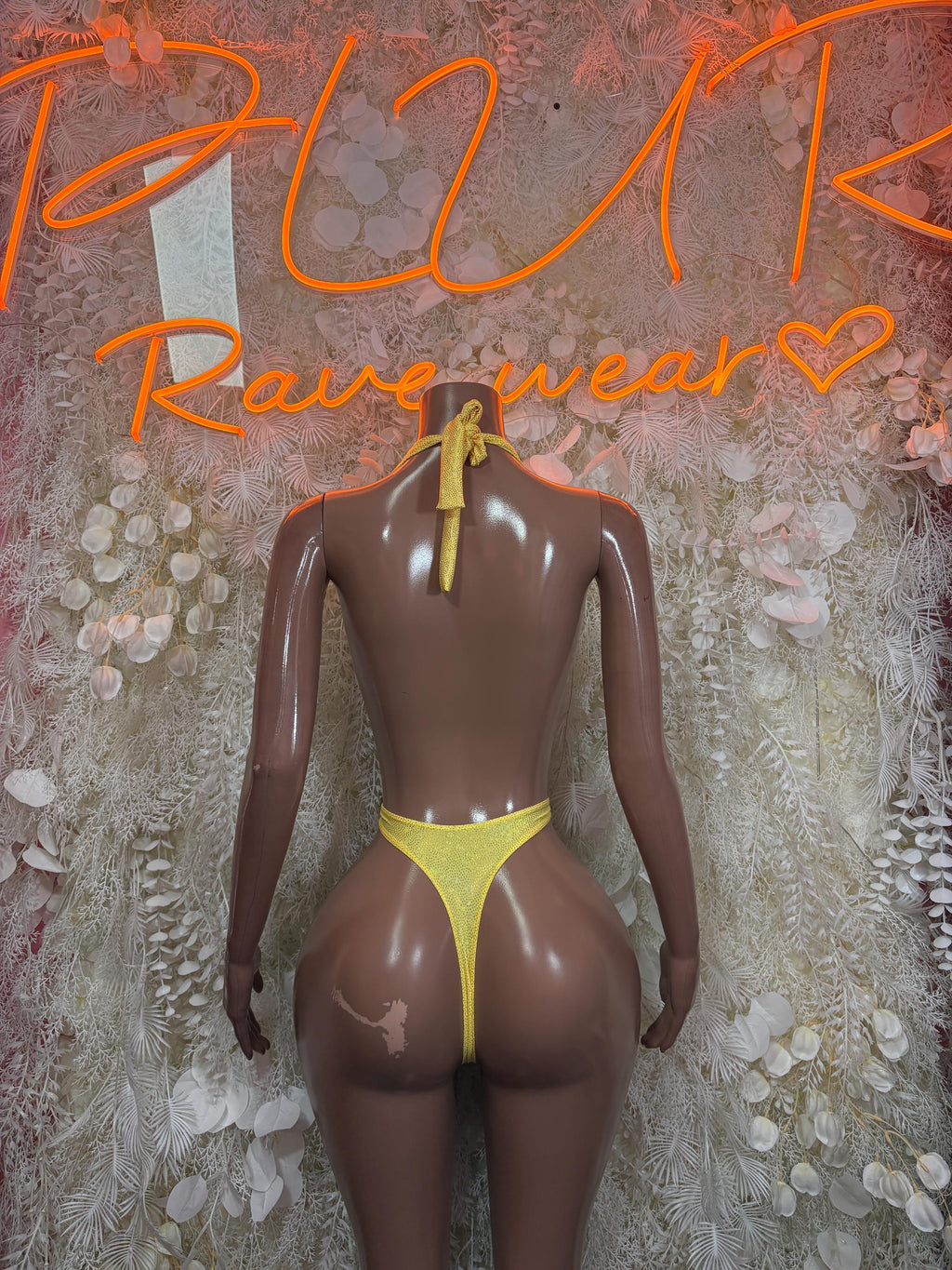 Rave Clothing Yellow Bodysuit - Exotic Dancewear for Performers, Raves, & Festival Clothing - image 2