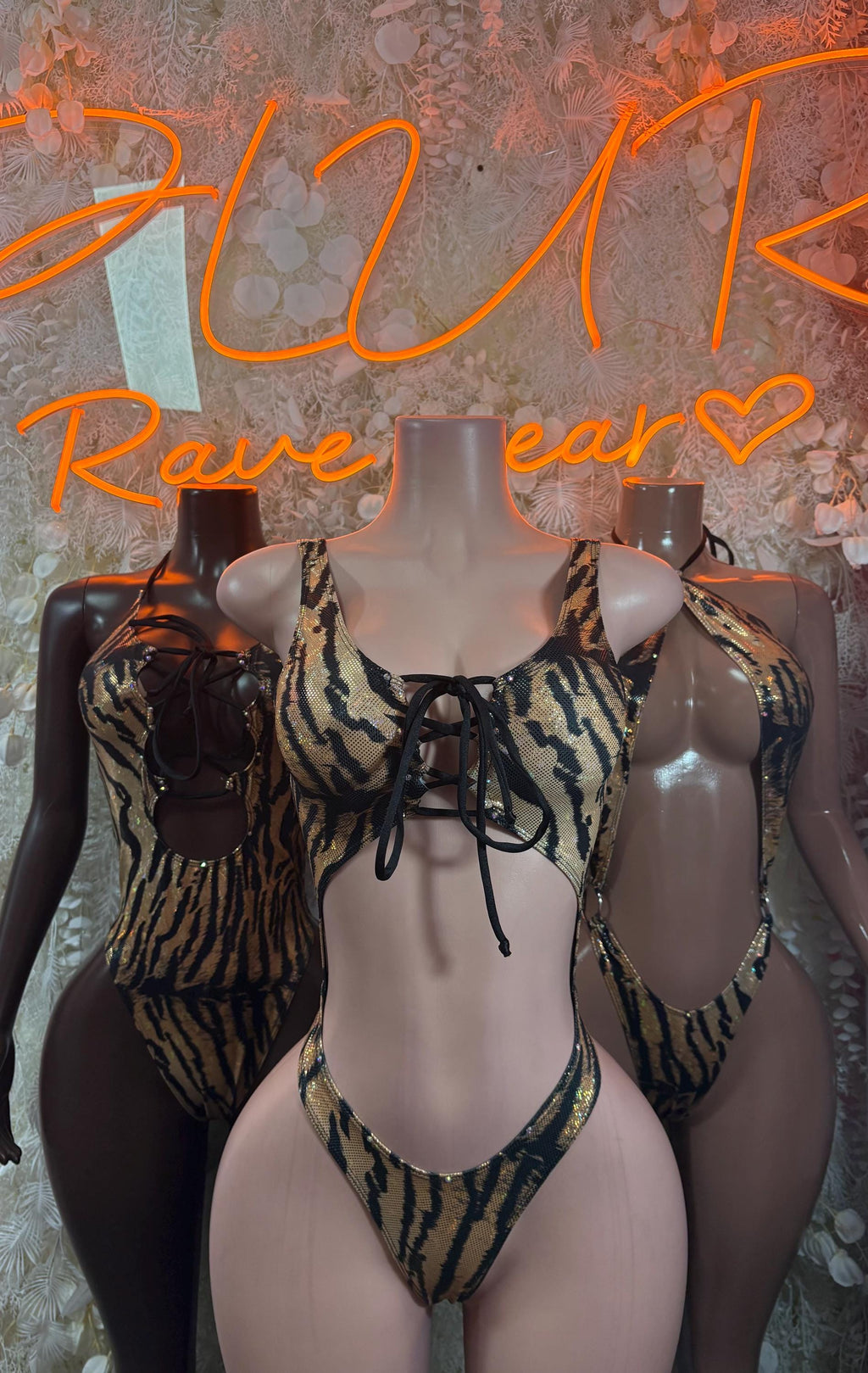 Tiger Print Bodysuit- Ravewear - Sexy Festival Outfit, Clubwear, Performance Costume - image 2