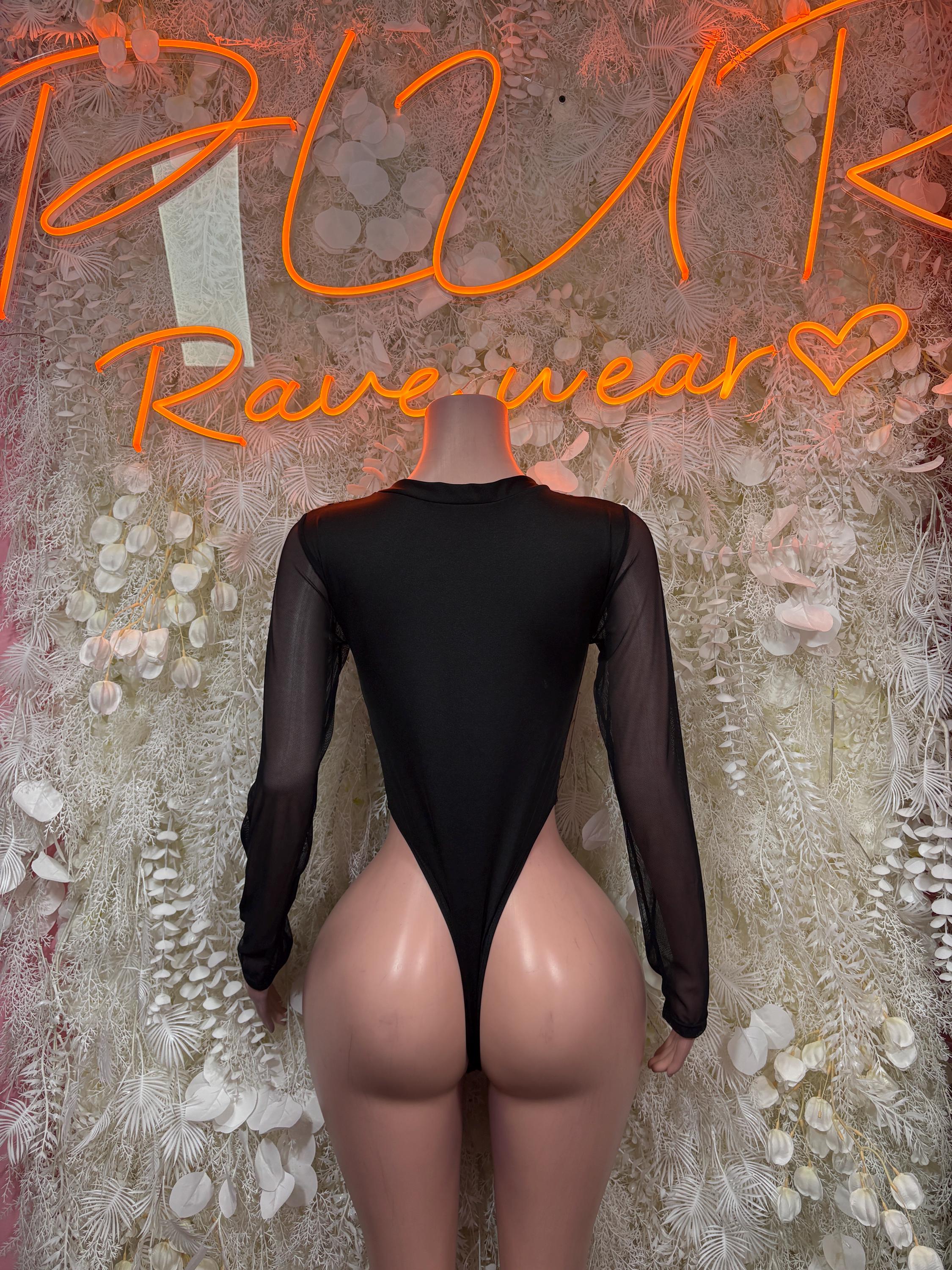 Bottlegirl One-Piece Bodysuit - Leopard Print Design| Exotic Dancewear for Performers, Raves, & Festival Clothing