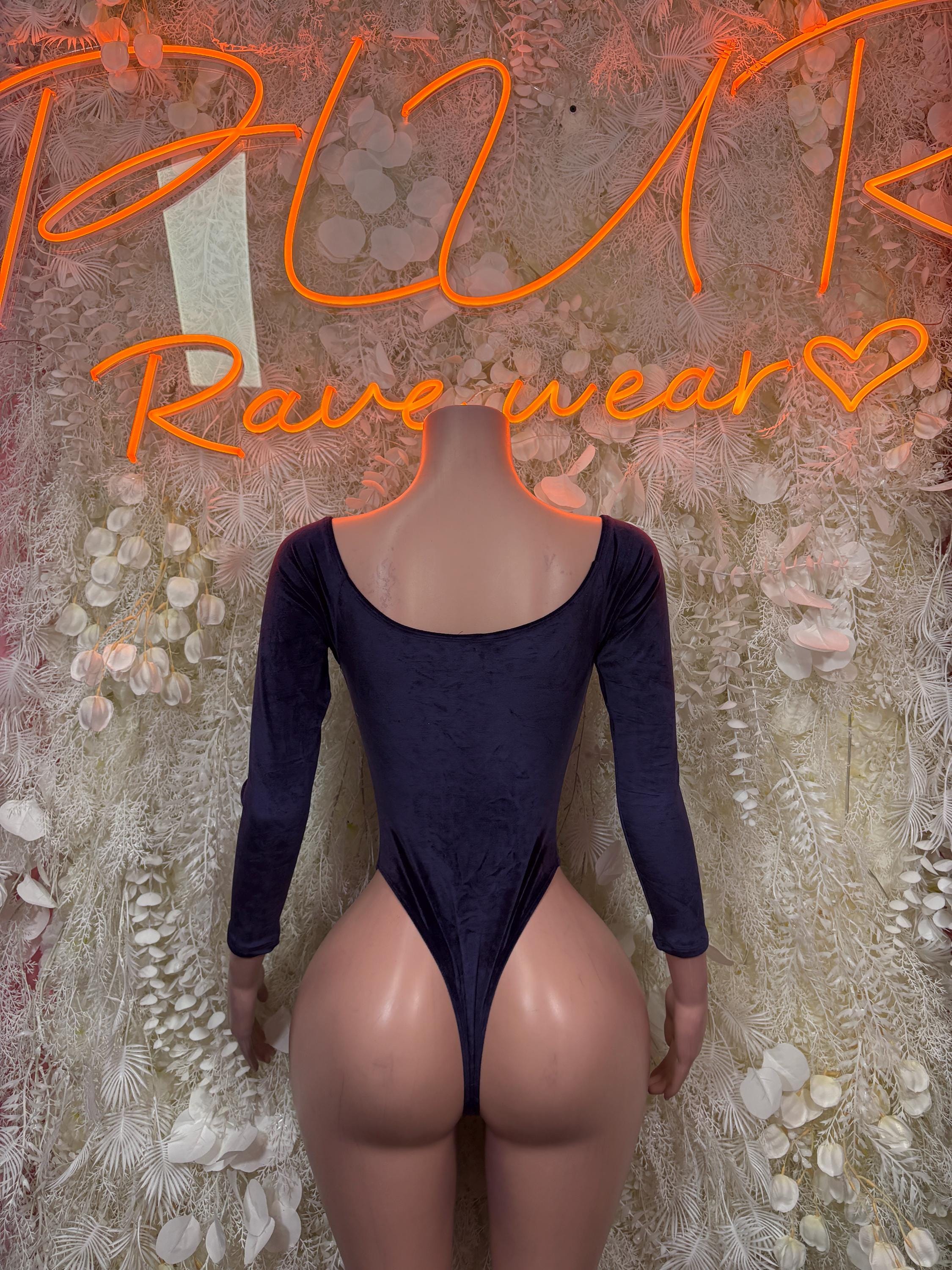Bartender One-Piece Bodysuit - Purple Exotic Dancewear for Performers, Raves, & Festival Clothing
