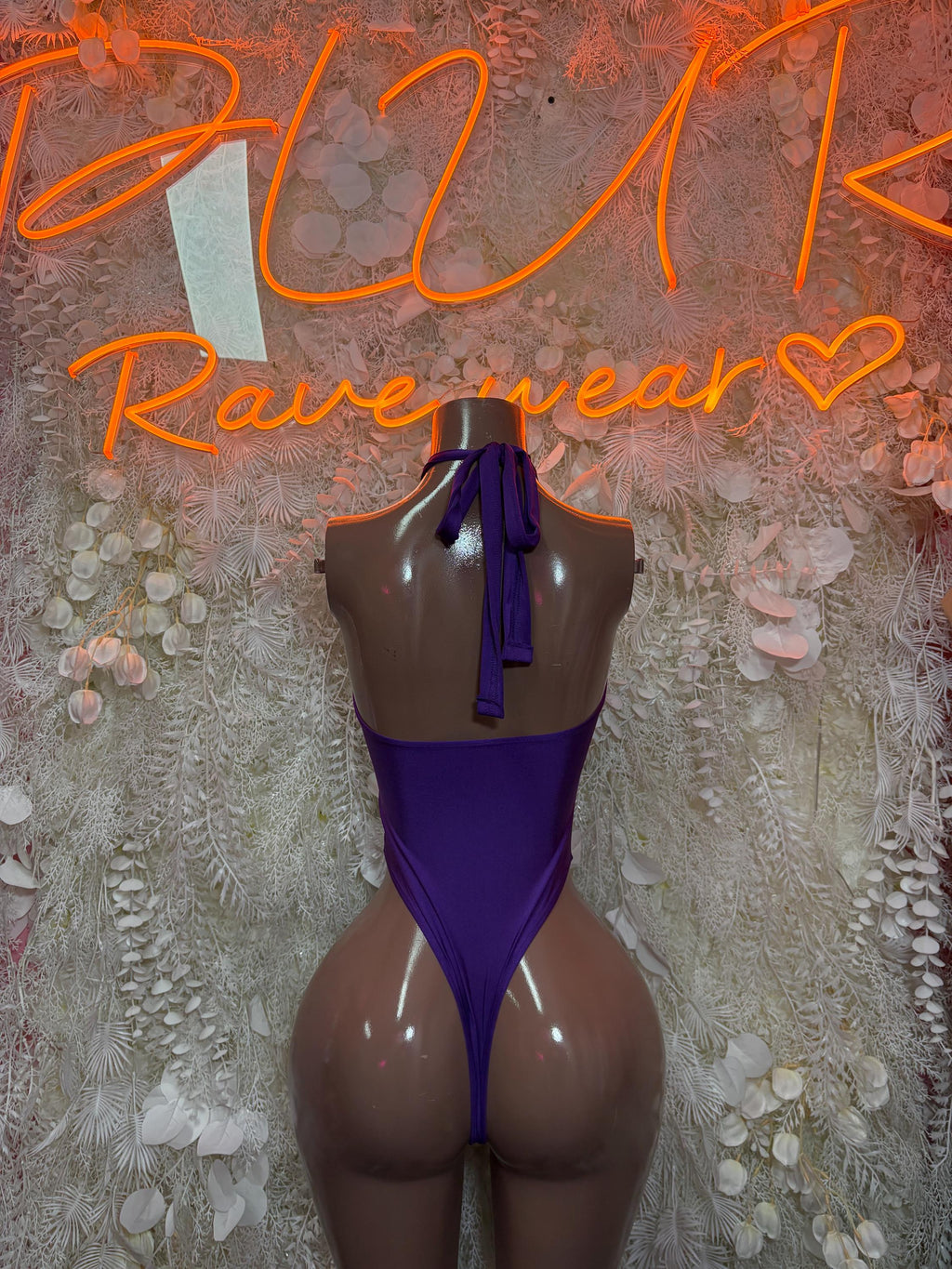 Bottlegirl One-Piece Bodysuit - Purple Exotic Dancewear for Performers, Raves, & Festival Clothing