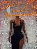 Festival Black Gown for Women - Elegant, Date Night Dress, Formal Evening Maxi