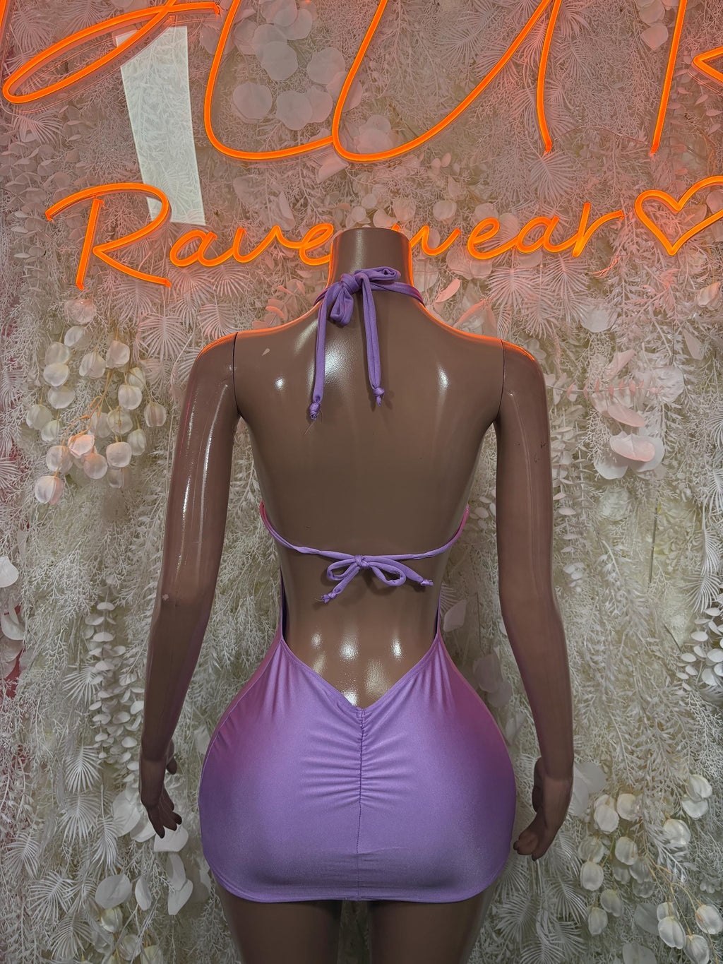 Summer Lilac Mini Dress  One Piece  – Exotic Dancewear  & Rave Wear Festival Dress Club Outfit
