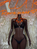 Ravewear Black Two Piece Set Festival Outfit Clubwear Bartender Outfit