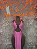 Hot Pink Festival Gown - Exotic Dancewear Elegant, Date Night Dress, Formal Evening Maxi