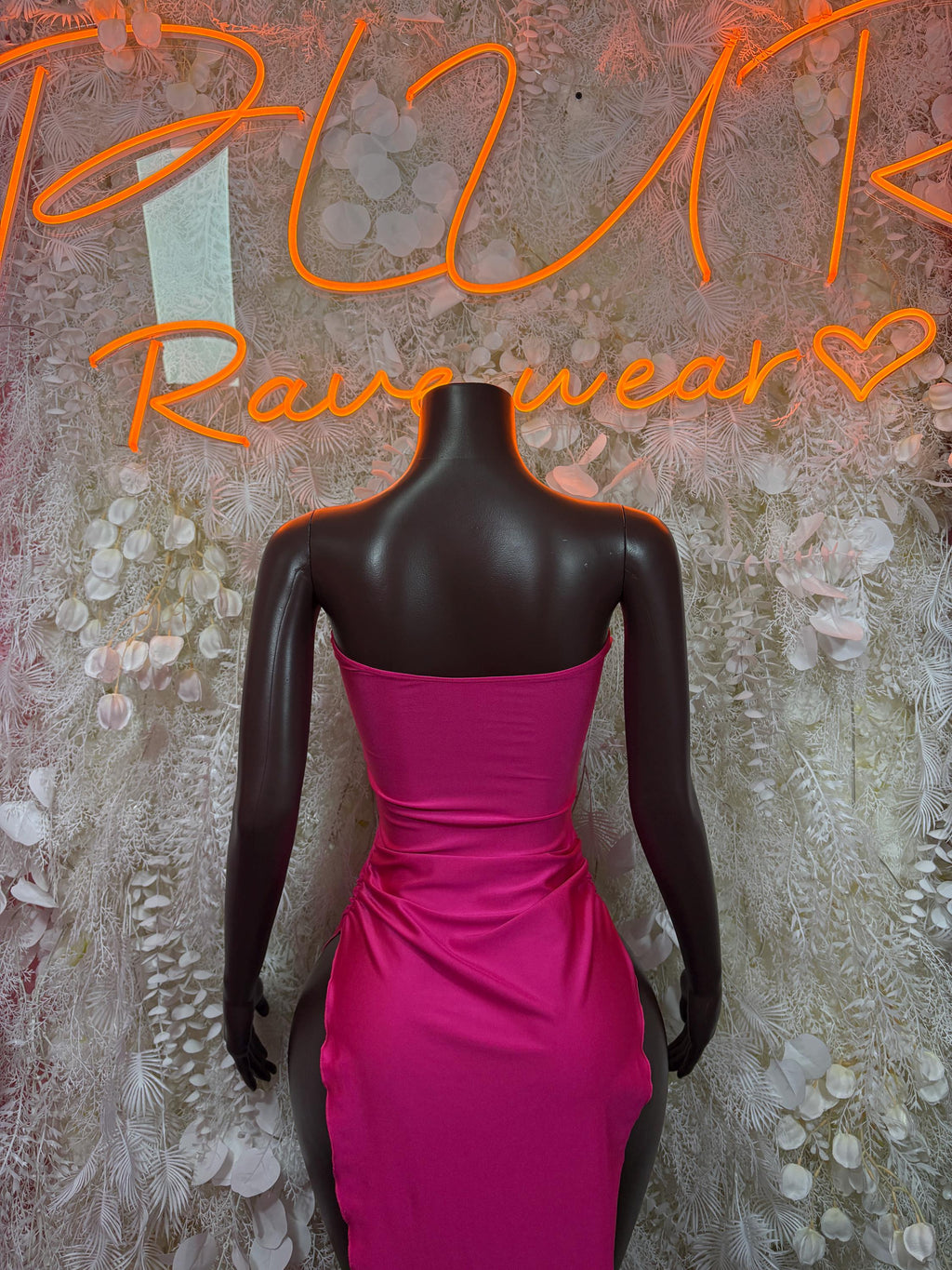 Pink Festival Gown - Exotic Dancewear Elegant, Date Night Dress, Formal Evening Maxi - image 2
