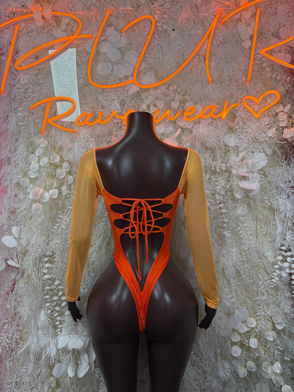 Bottlegirl Tropical Print Metallic Bodysuit - Bartender Outfit Dancewear, Ravewear - image 2