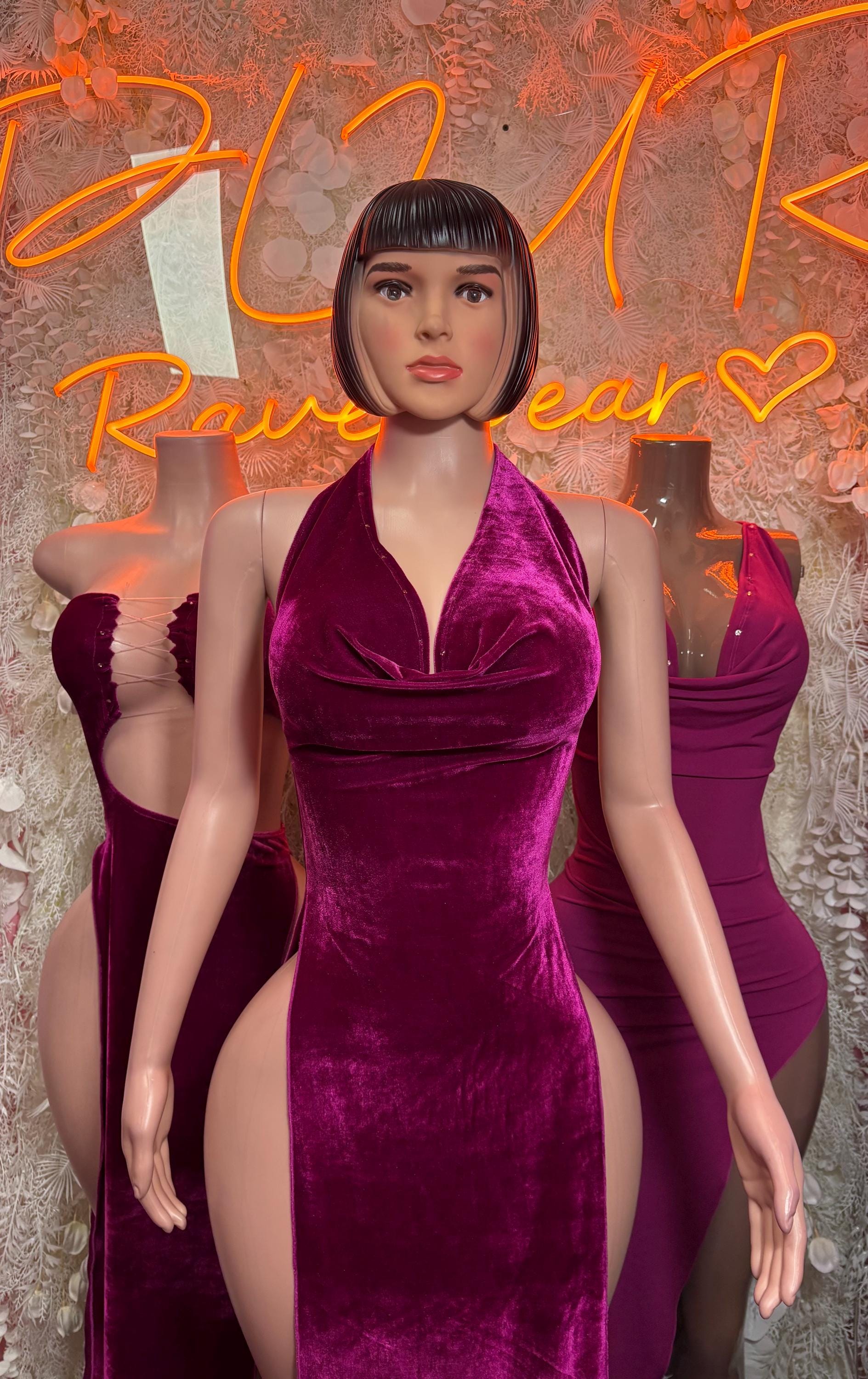 Purple Gown - Exotic Dancewear Elegant, Date Night Dress, Formal Evening Gown