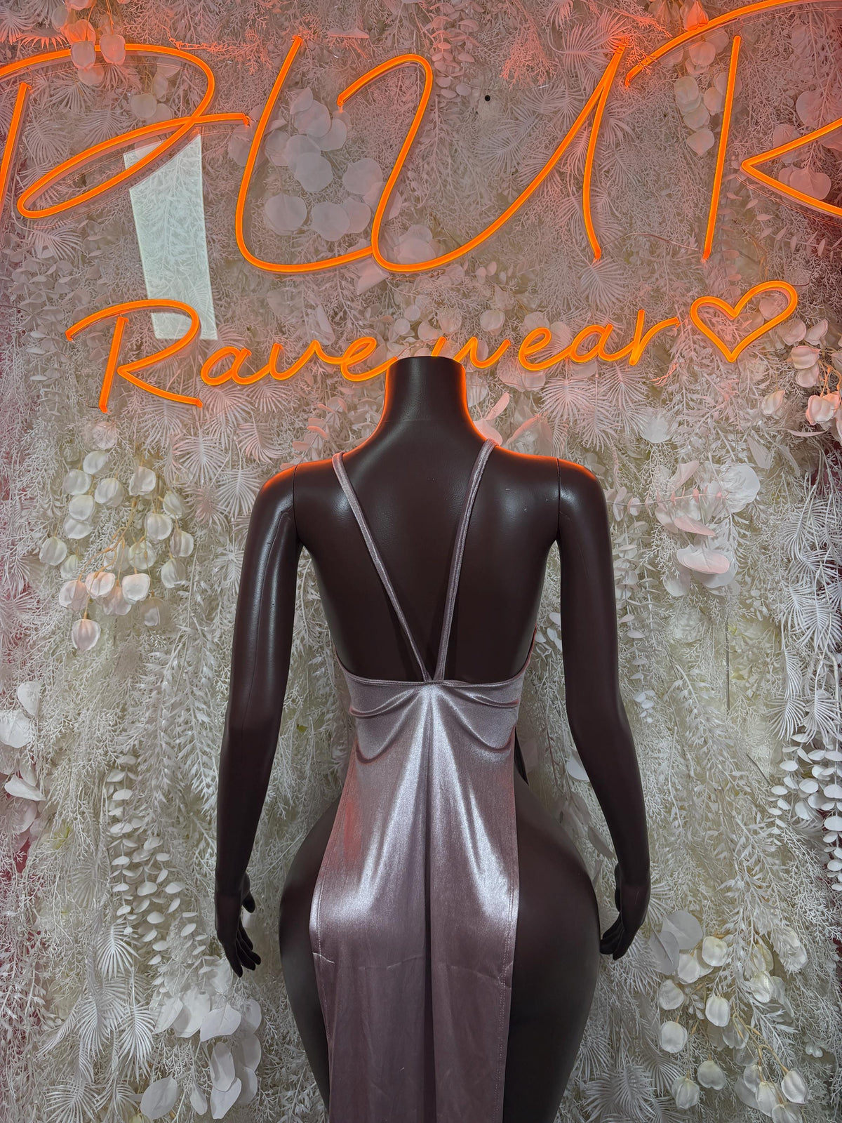 Women’s Nude Rose Gown - Exotic Dancewear Elegant, Date Night Dress, Formal Evening Gown - image 2