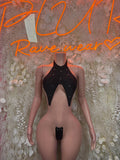 Black One Piece Bodysuit, Exotic Dancewear, Rave Outfit, Clubwear