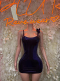 Dancewear Purple Festival Dress - Mini Club Rave Outfit,  Party Bodysuit Dress