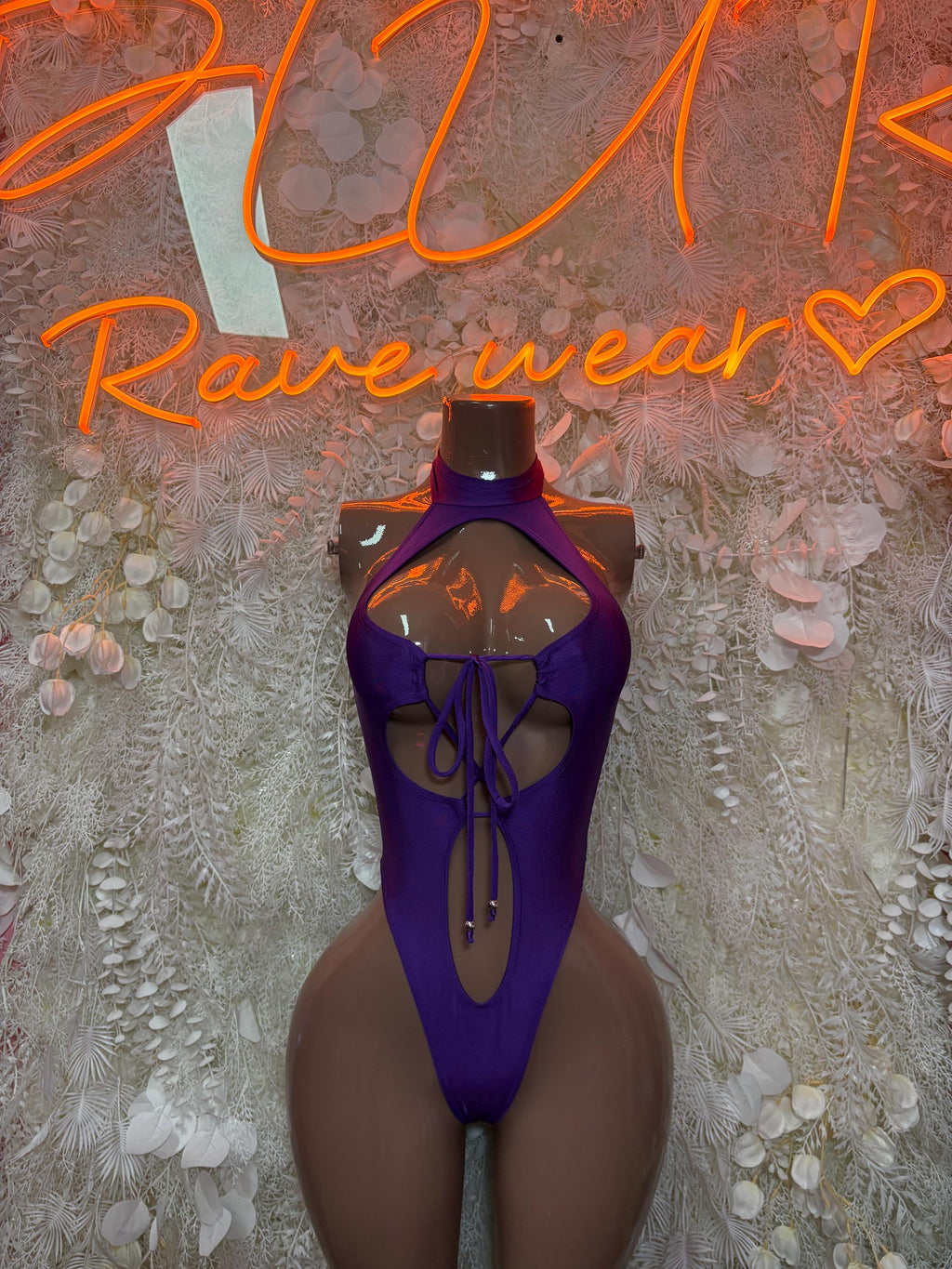 Bottlegirl One-Piece Bodysuit - Purple Exotic Dancewear for Performers, Raves, & Festival Clothing