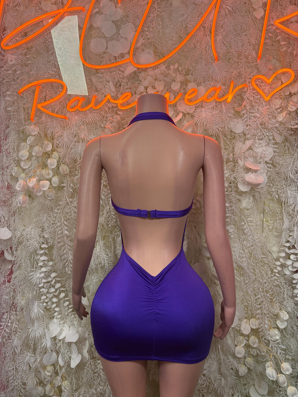 Purple Mini Dress One Piece  – Exotic Dancewear & Rave Wear Festival Dress Club Outfit