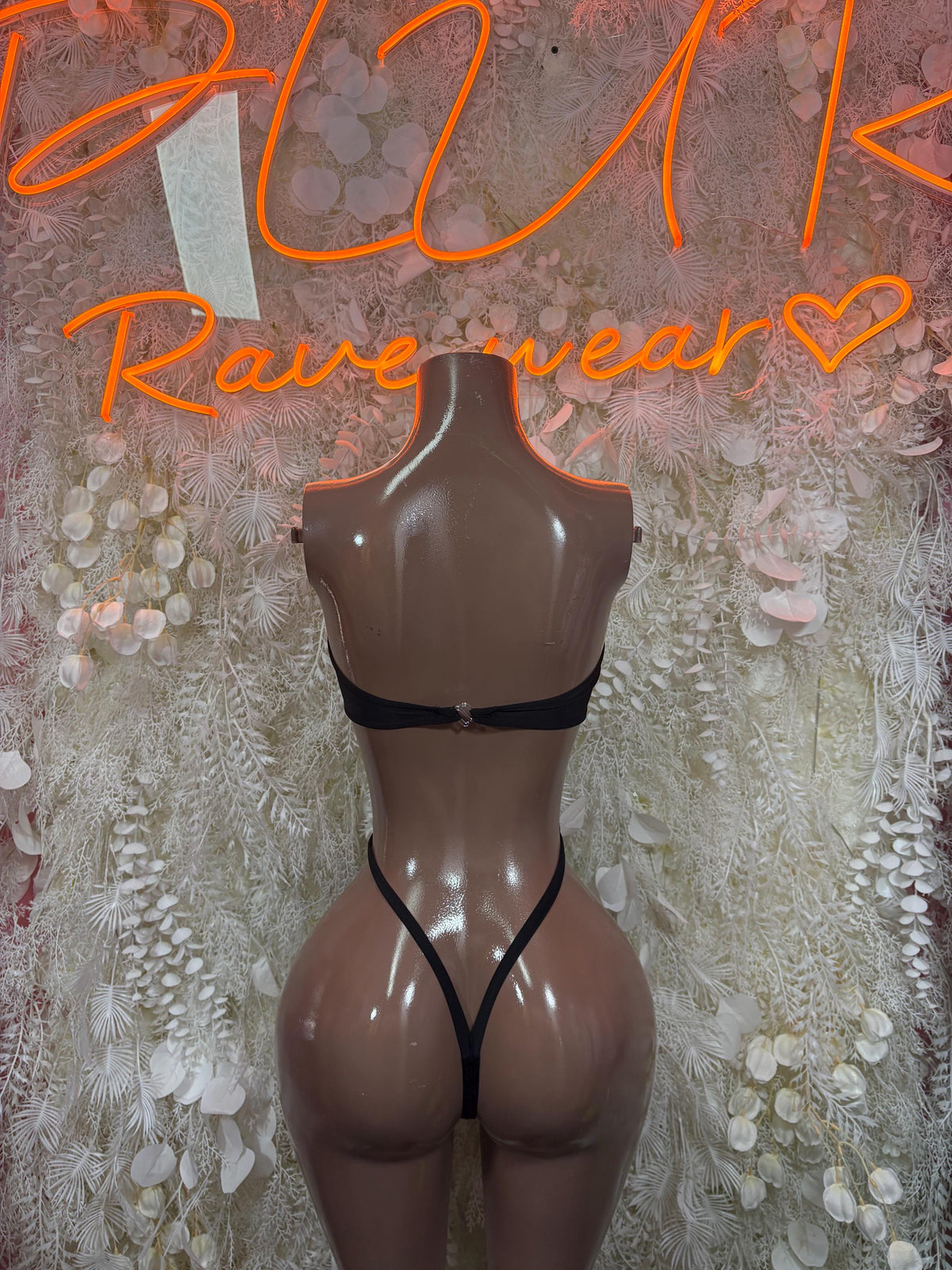 Black One Piece Bodysuit, Exotic Dancewear, Rave Outfit, Clubwear - image 2