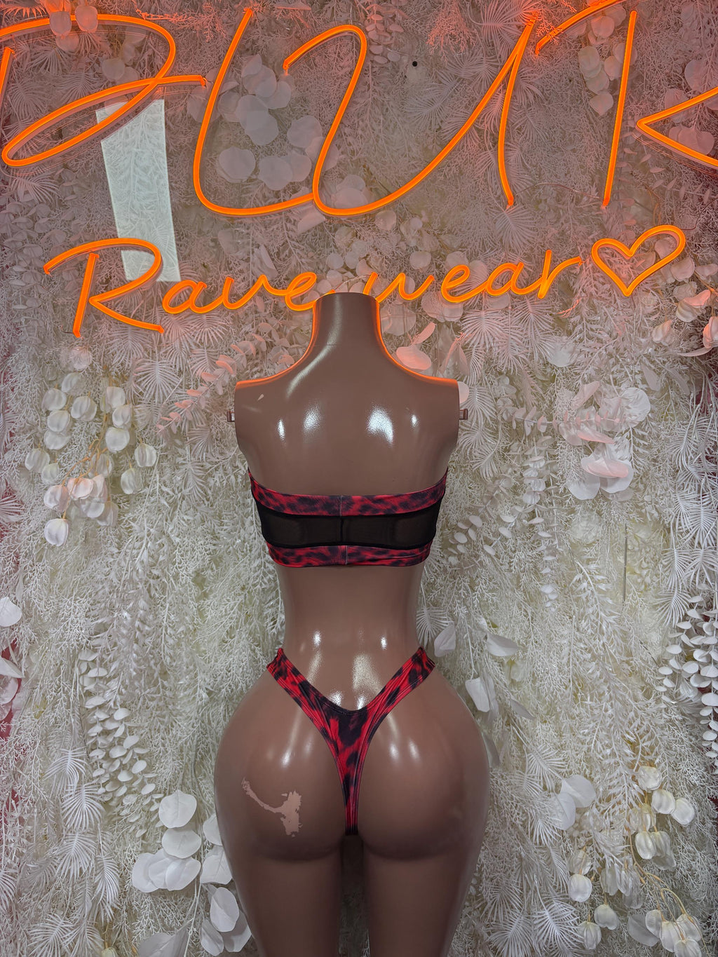 Rave Outfit Two Piece Set, Festival Outfit Exotic Dancewear Set - image 2