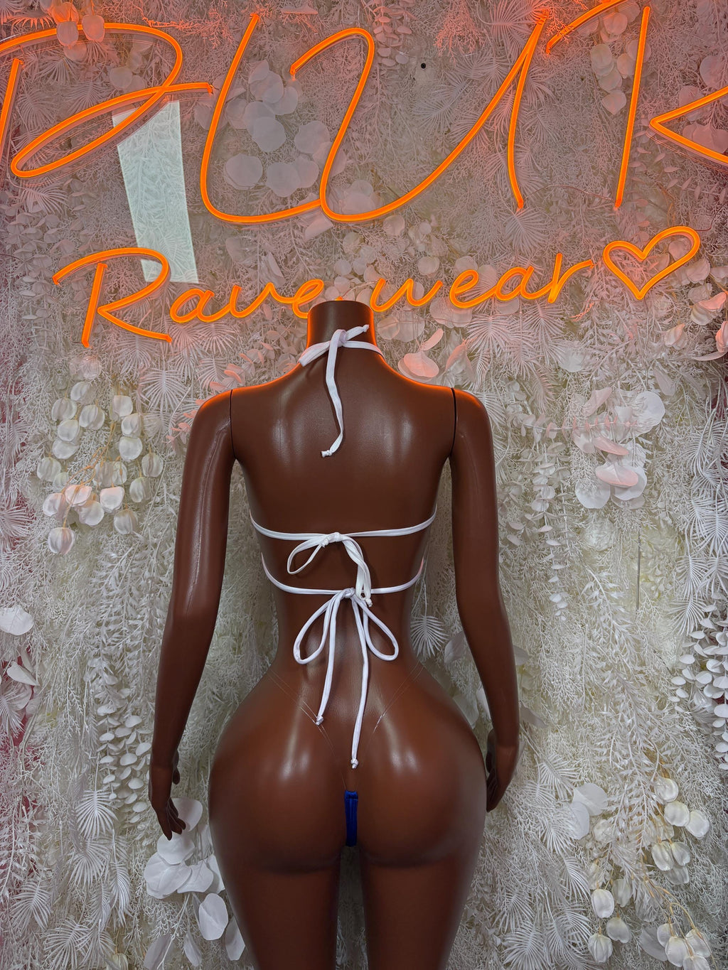 El Salvador Flag Bikini Women | Salvadoran Pride Two-Piece Swimsuit, Festival Rave Outfit - image 2