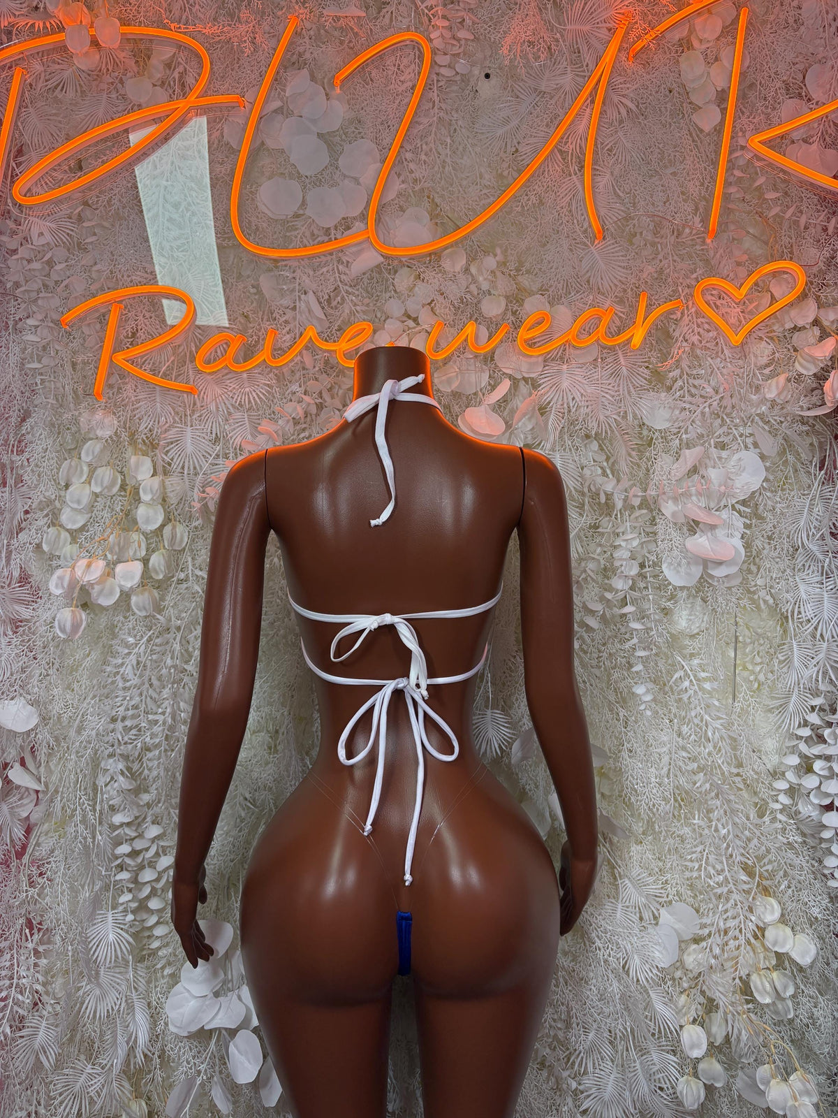 El Salvador Flag Bikini Women | Salvadoran Pride Two-Piece Swimsuit, Festival Rave Outfit - image 2