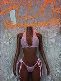 Black Lace Bikini Lingerie –Two Piece Rave, Festival, Clubwear, Exotic Dancewear