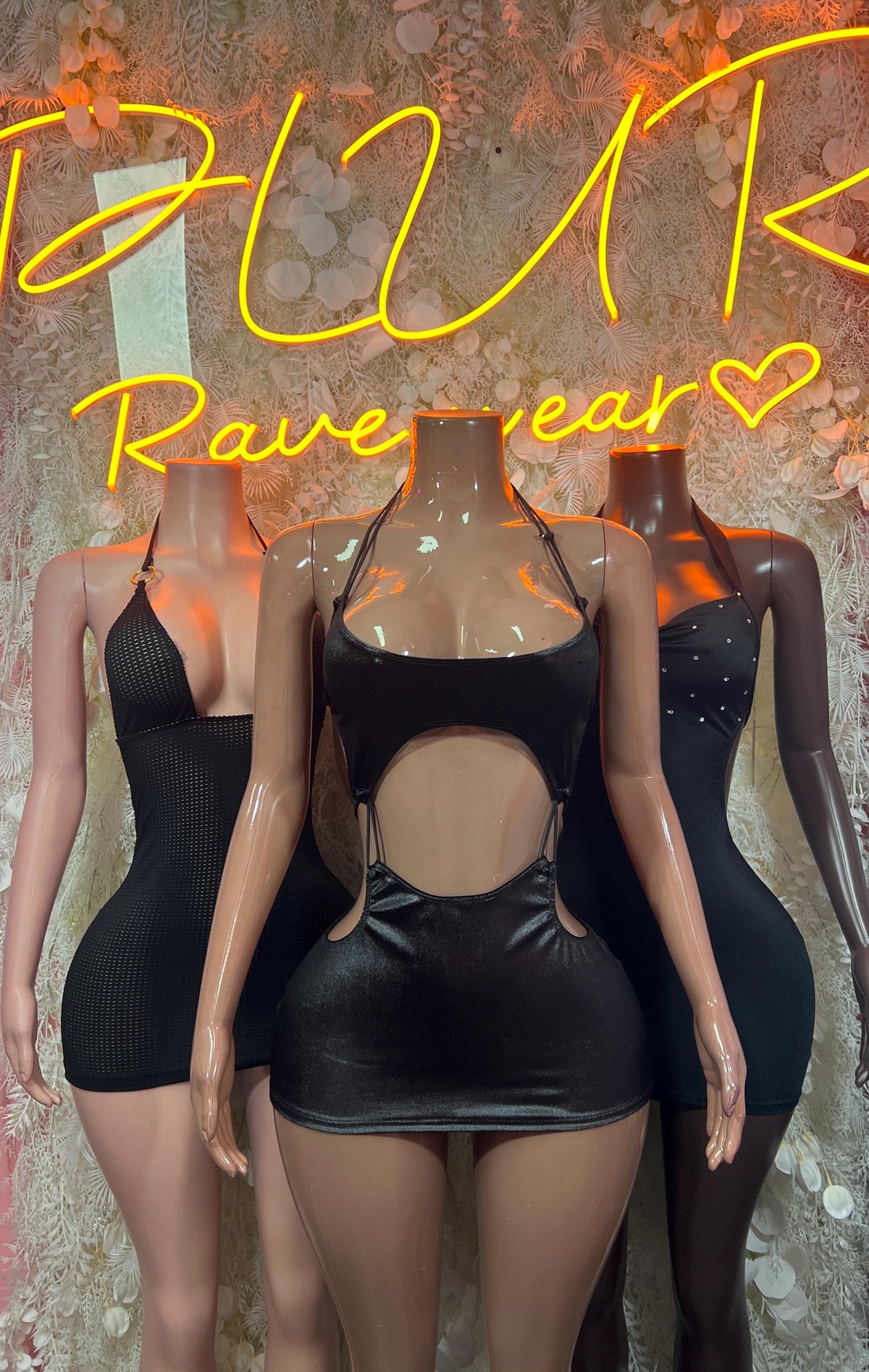 Black Mini Dress Date Night | Rave Dress for Performers, & Festival Clothing Exotic Dancewear - image 3