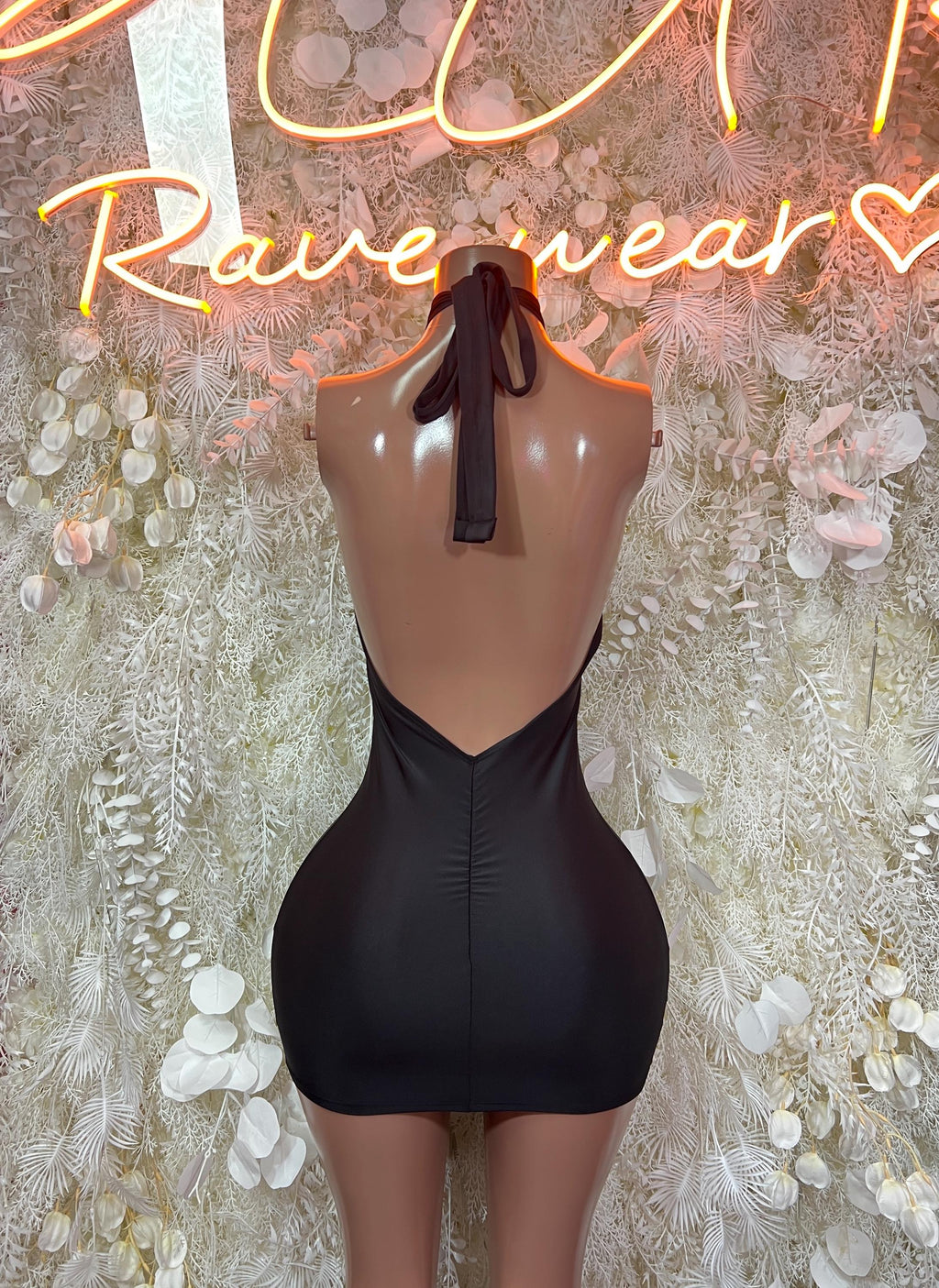 Black Mini Dress Date Night | Rave Dress for Performers, & Festival Clothing Exotic Dancewear - image 2