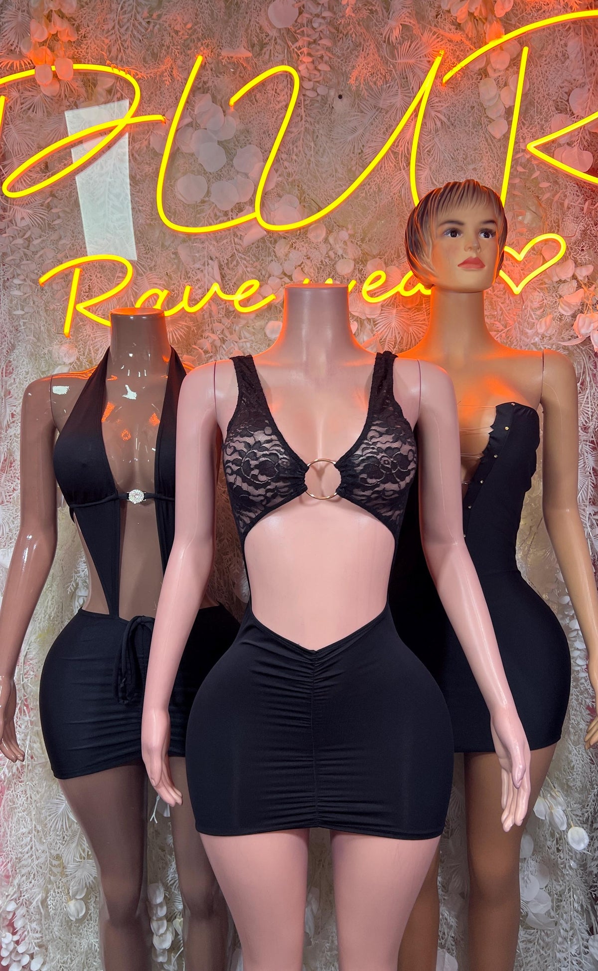 Black Dress - Date Night Club Dress | Rave Festival Exotic Dancewear Clubwear Bottle Girl Ravewear - image 3