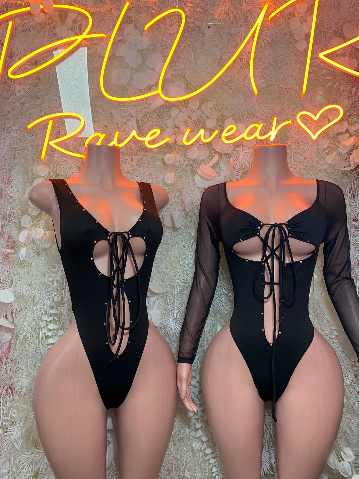 Black Bottlegirl Bodysuit - Exotic Dancewear, Bartender Costume & Rave Clubwear - image 3