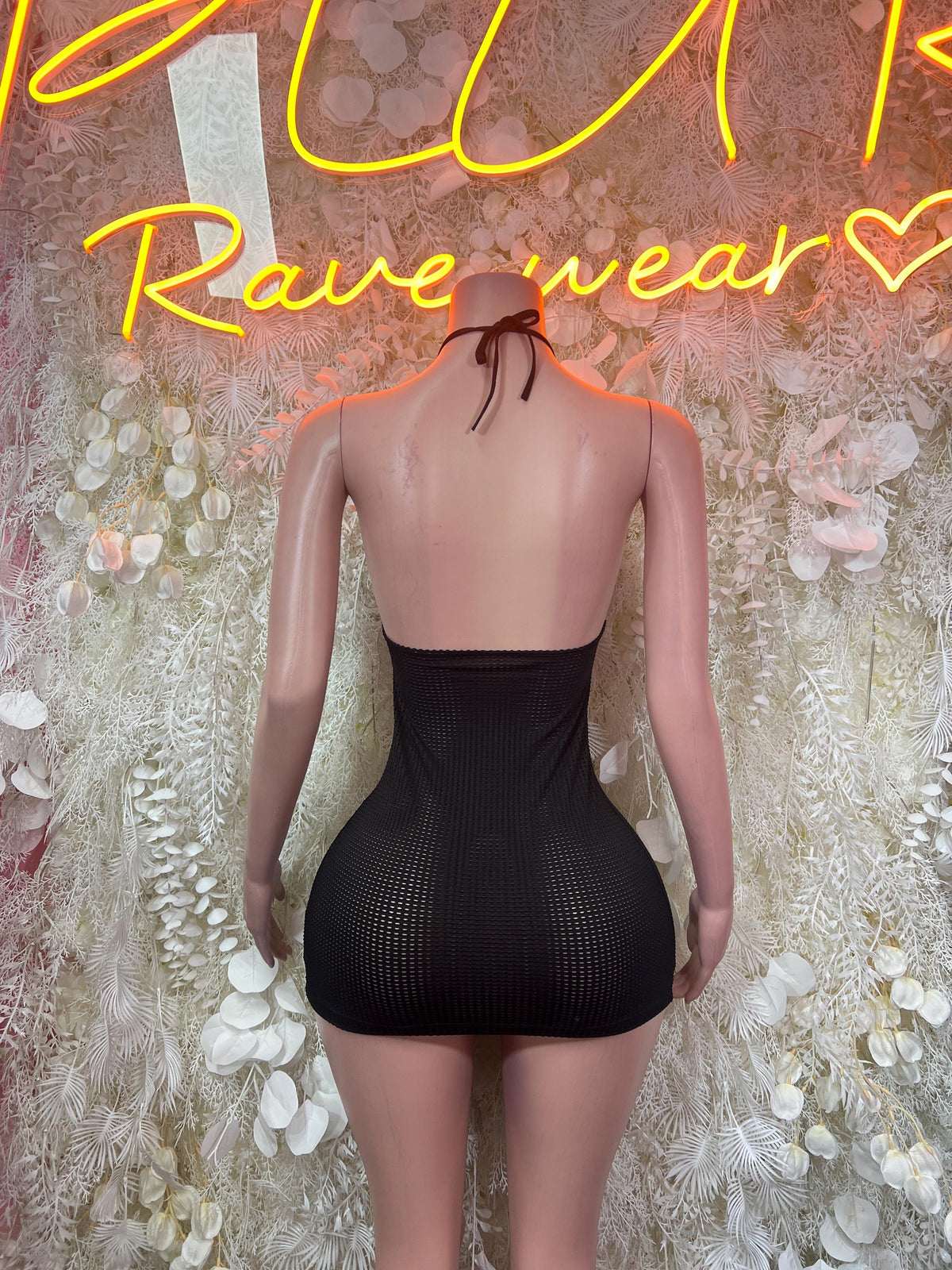 Black Mini Dress Date Night | Rave Dress for Performers, & Festival Clothing Exotic Dancewear - image 2