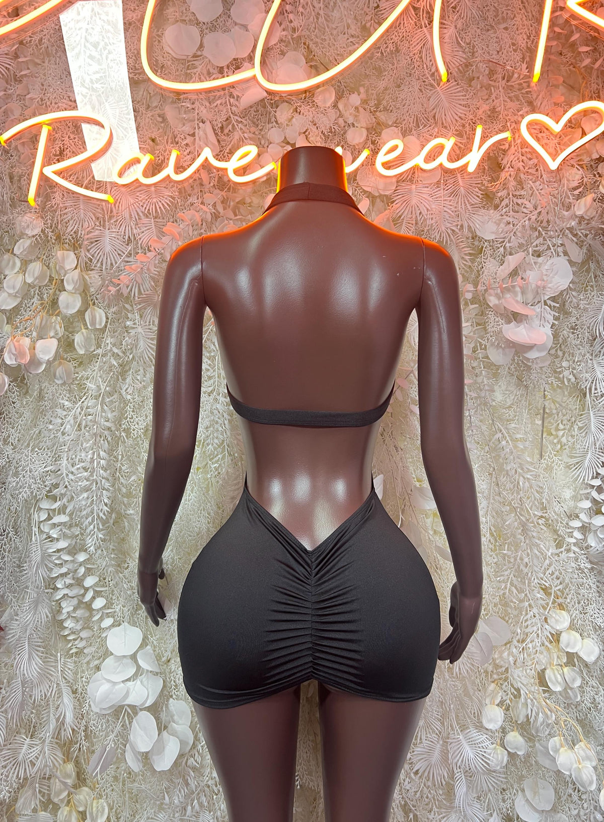 Black Mini Dress Date Night | Rave Dress for Performers, & Festival Clothing Exotic Dancewear - image 2