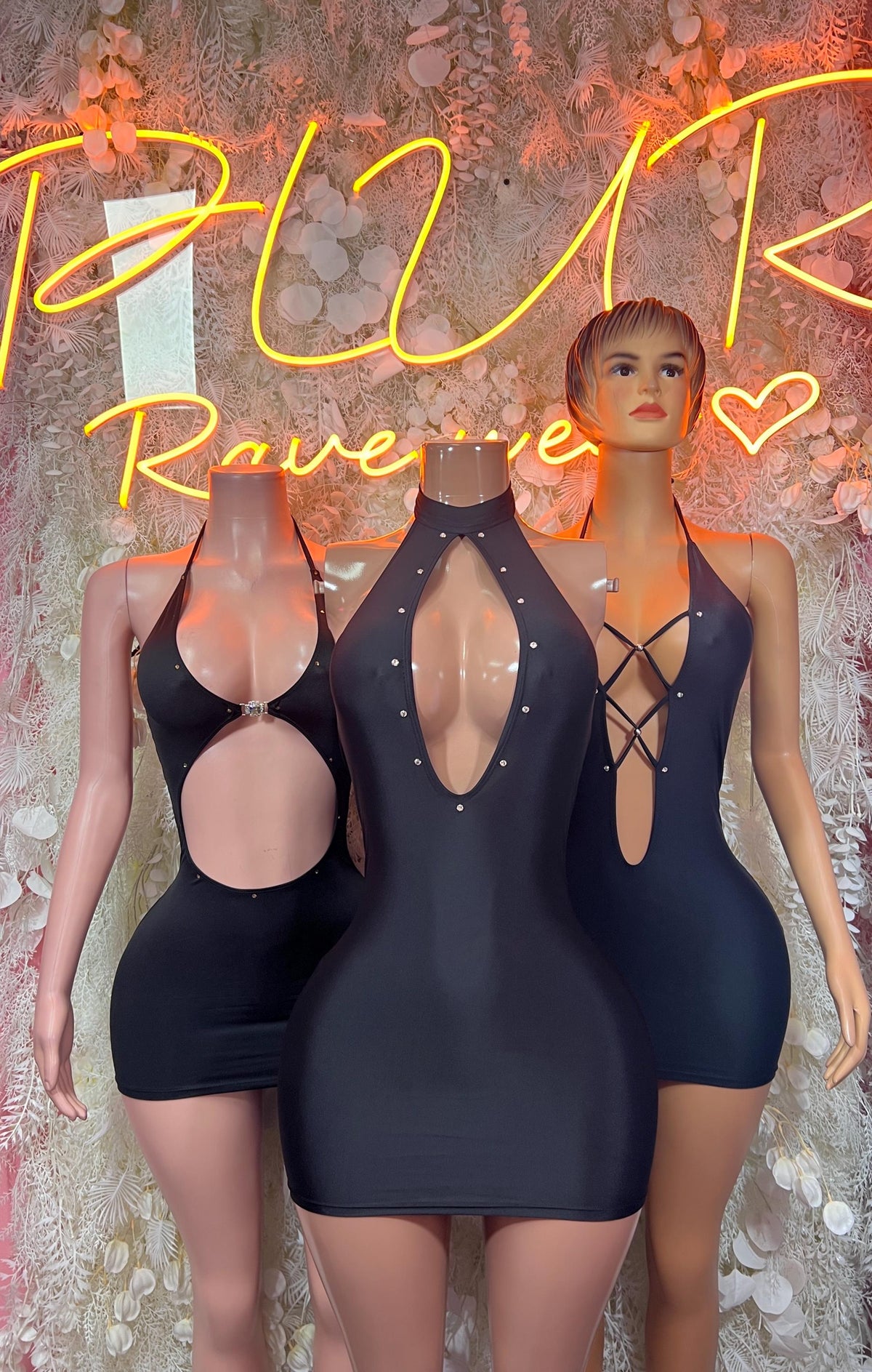 Black Mini Dress Date Night | Rave Dress for Performers, & Festival Clothing Exotic Dancewear - image 3