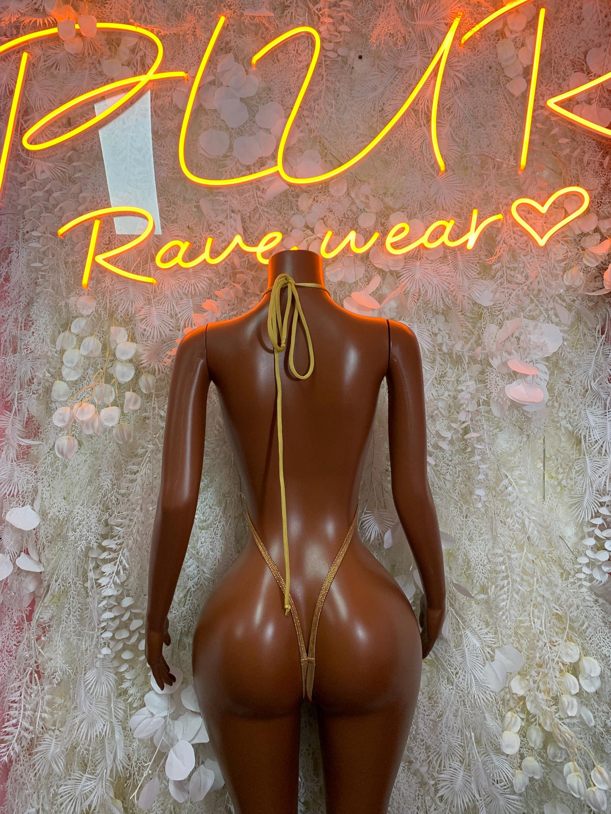 Red Latex Bodysuit - Rave Outfit Exotic Dancewear Clubwear Bottle Girl Bodysuit Costume - image 2