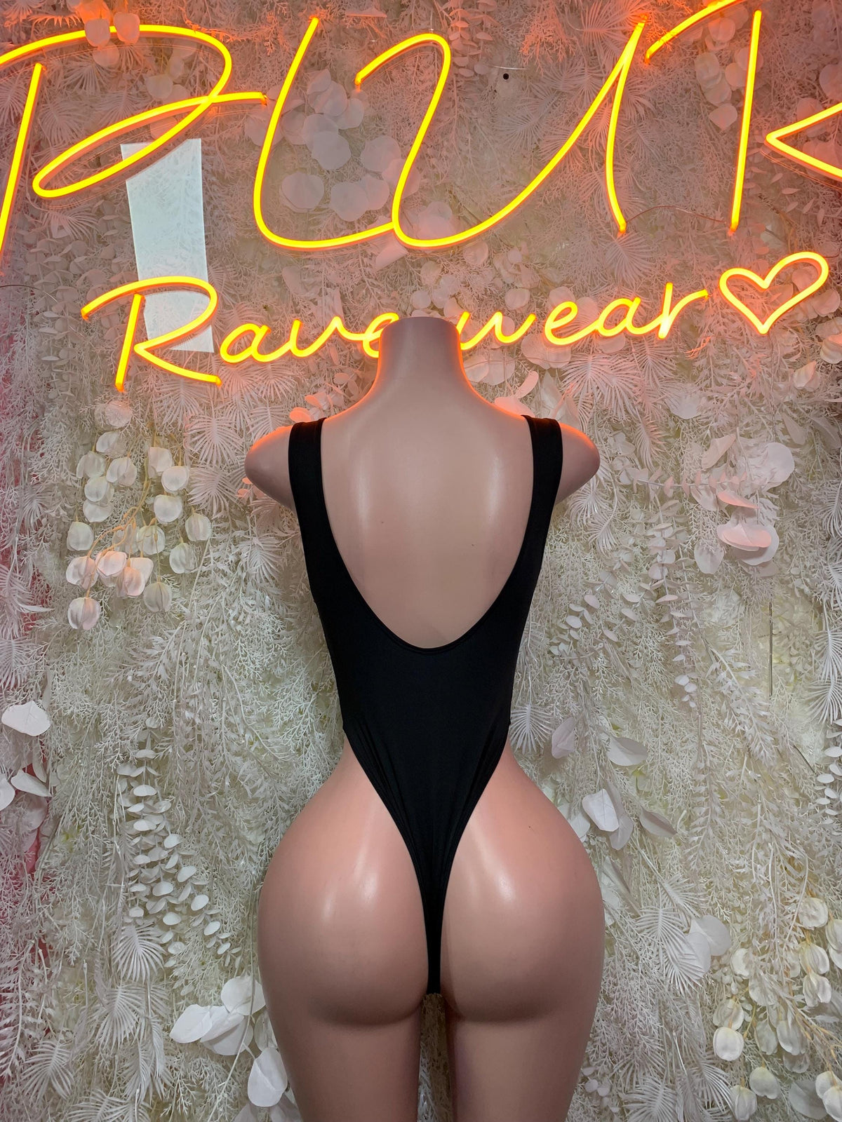Black Bottlegirl Bodysuit - Exotic Dancewear, Bartender Costume & Rave Clubwear - image 2