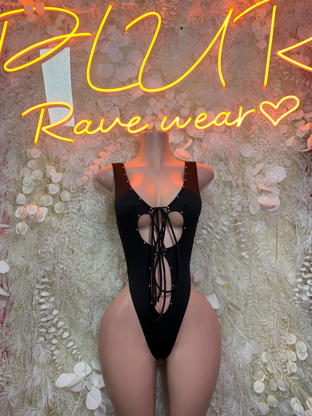 Black Bottlegirl Bodysuit - Exotic Dancewear, Bartender Costume & Rave Clubwear